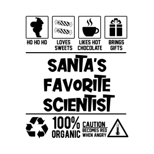 Santa's Favorite Scientist Santa Claus T-Shirt