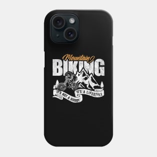 Mountain Biker Grunge Phone Case