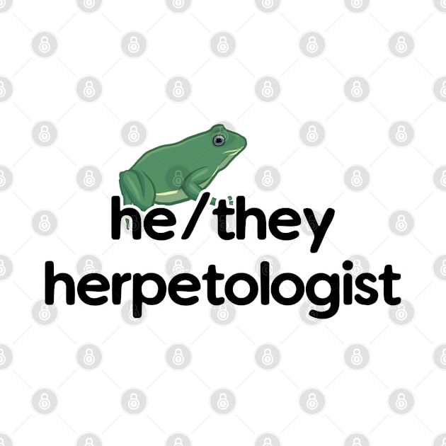 He/They Herpetologist - Frog Design by Nellephant Designs