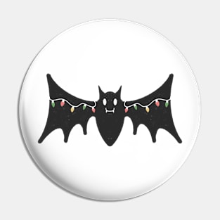 Christmas Bat Pin