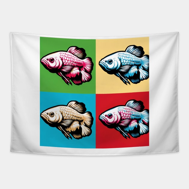 Albino Corydoras - Cool Tropical Fish Tapestry by PawPopArt