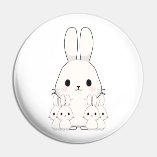 Cute White Bunny Pin