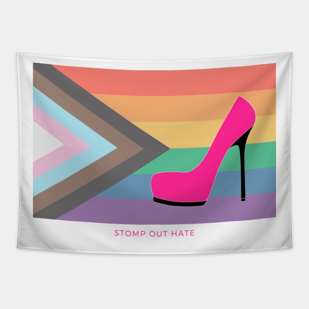 Stomp Out Hate Tapestry by Random Designs