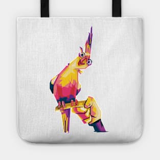 Parrot illustration colorful Tote