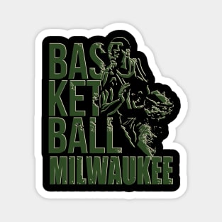 Milwaukee  basketball Magnet