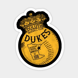 Defunct Duluth Dukes Baseball Team Magnet