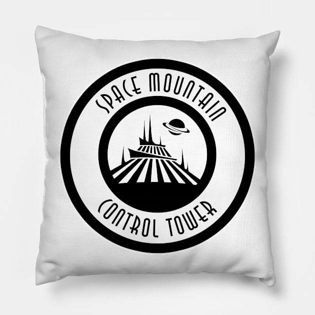 SMControlTowerSaturn Pillow by WdwRetro