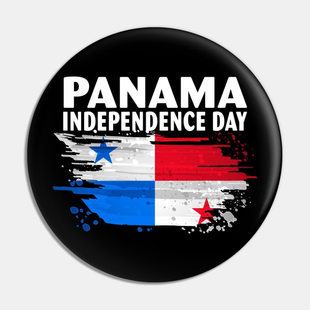 Happy Panama Independence Day Panamanians Flag Pin by Spit in my face PODCAST