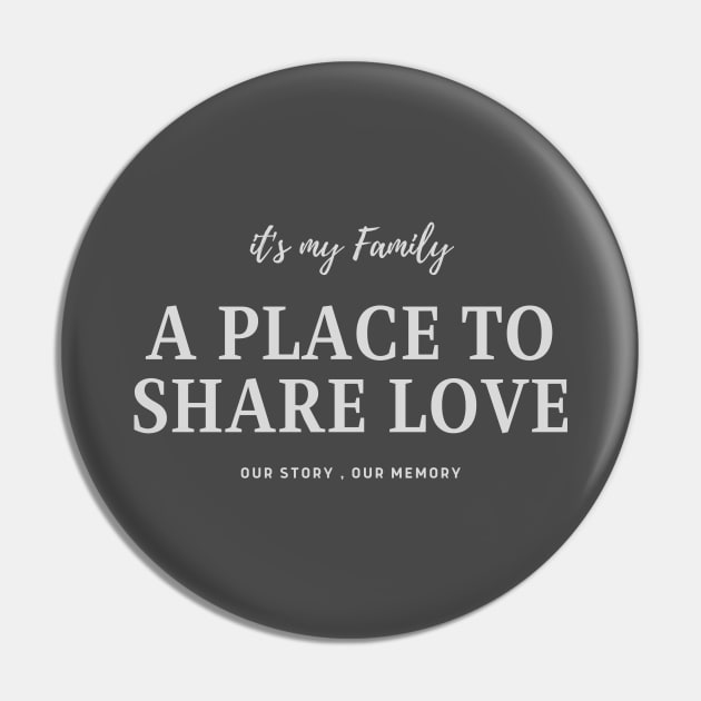 family is our love Pin by MyopiTrendStore