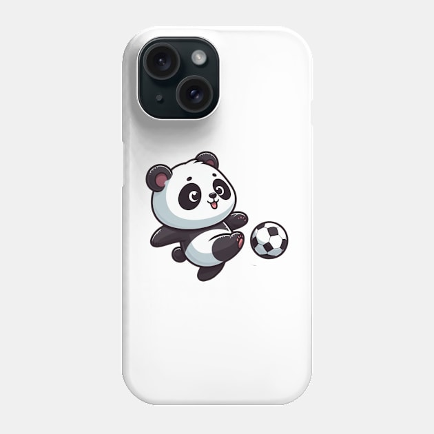 Football panda Soccer player Phone Case by Japanese Fever