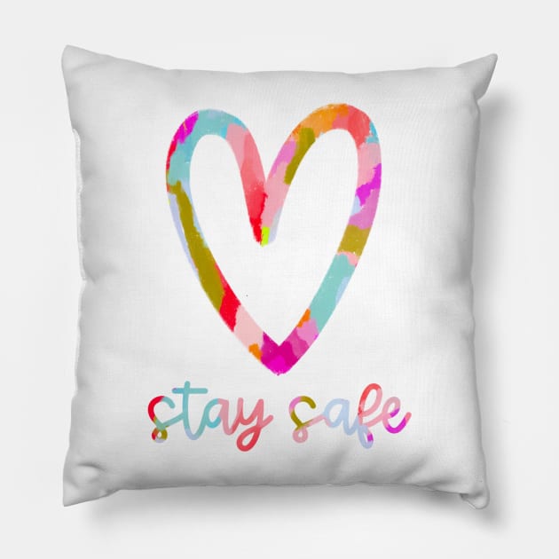 #STAYSAFE 2021 Pillow by ANDREASILVESTRI