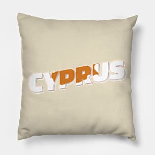 Cyprus Vintage style retro souvenir Pillow