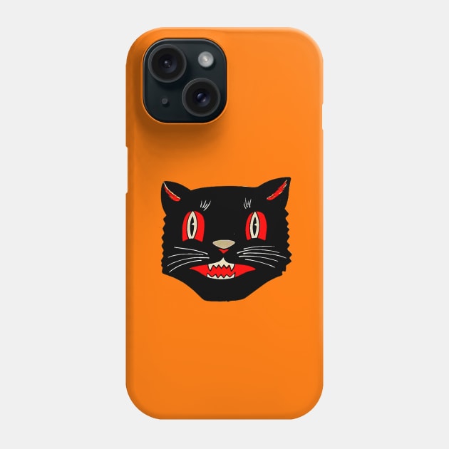 Vintage Halloween Cat 03 Phone Case by The Curious Cabinet