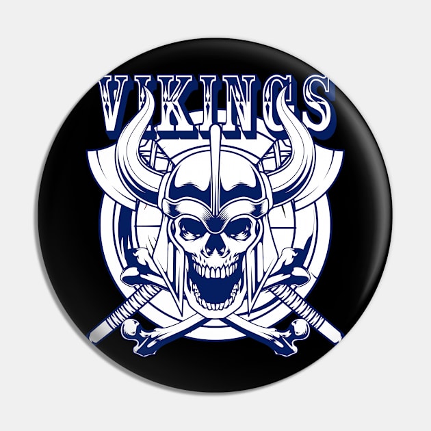 Viking Skull 6.1 Pin by Harrisaputra