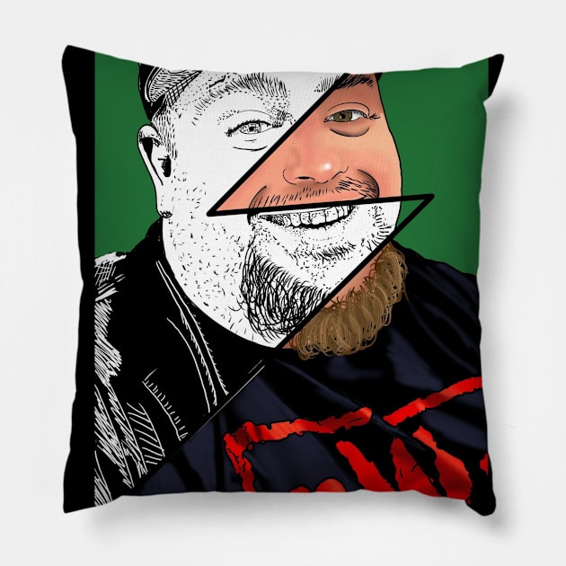 Self Portrait Pillow by freezethecomedian