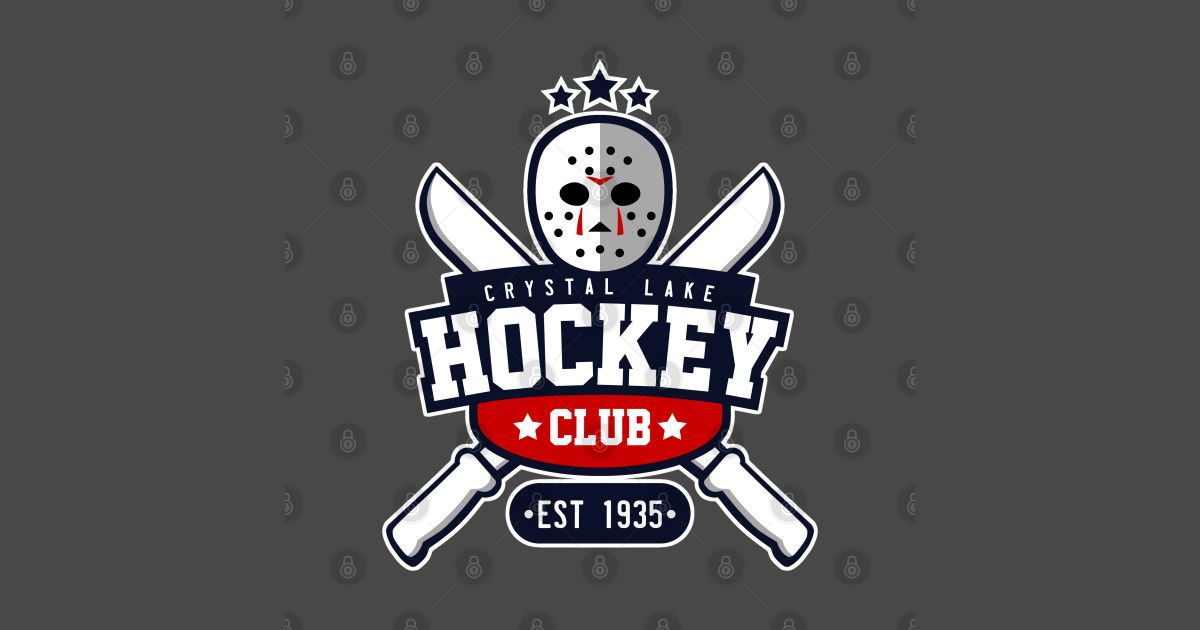 Crystal Lake Hockey Club Friday The 13th Autocollant TeePublic FR