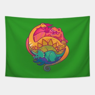 Dino Rainbow Tapestry