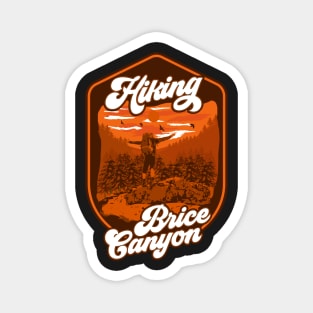 Hiking vintage badge Brice Canyon Magnet