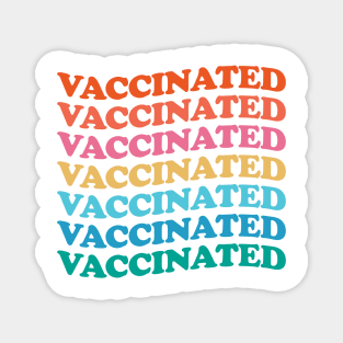 Vaccinated Colorful Magnet