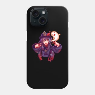 Hu Tao Genshin Impact Peace Sign Phone Case