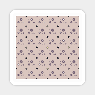 Mountain Ash Collection - Dark Vintage Floral Pattern Magnet