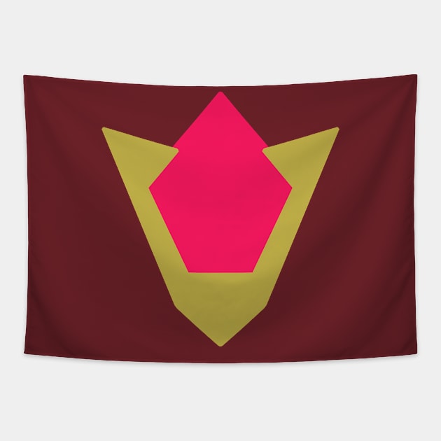 Red Goron Ruby Tapestry by lowpolyshirts