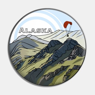 Alaskan Mountain Design Pin