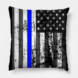 US Thin Blue Line Flag Pillow