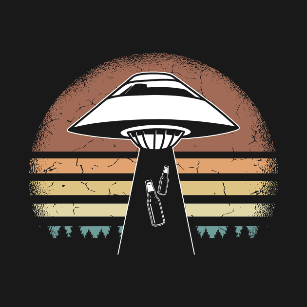 Ufo Beer Conspiracy Abduction Flying Saucer by Anassein.os