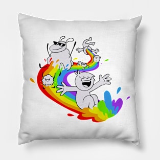 ASDF MOVIE lgbt Pillow