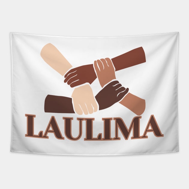 Laulima all hands work together to achieve a goal hawaii Tapestry by maplunk