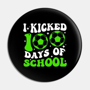 I Tackled 100 Days of School Football 100th Day Teacher Pin