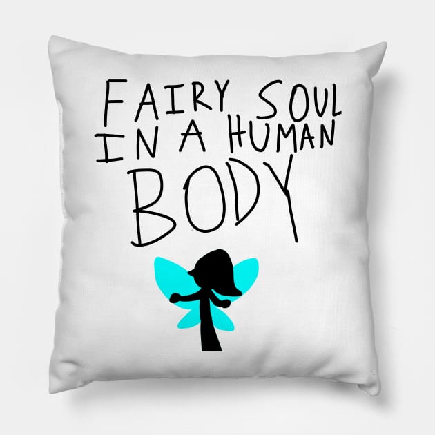 Otherkin Fairy Soul in a Human Body Pillow by Fantasy Raine