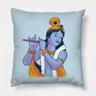 Lord Krishna Playing Flute - Janmashtami Pillow