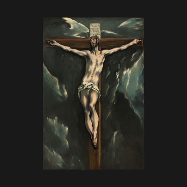 El Greco, Christ on the Cross, 1610, Art Print, Domḗnikos Theotokópoulos, Crucifixion by ZiggyPrint