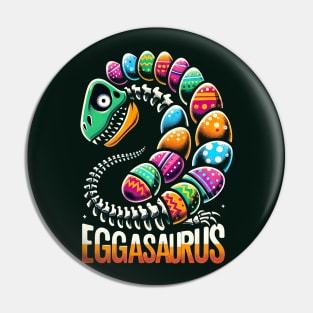 Kids Eggasaurus Easter Dinosaur Boys Kids Toddler T-Shirt Pin