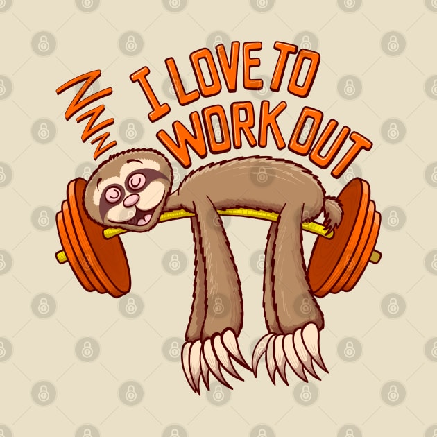 Sloths love to work out, sleeping! by zooco