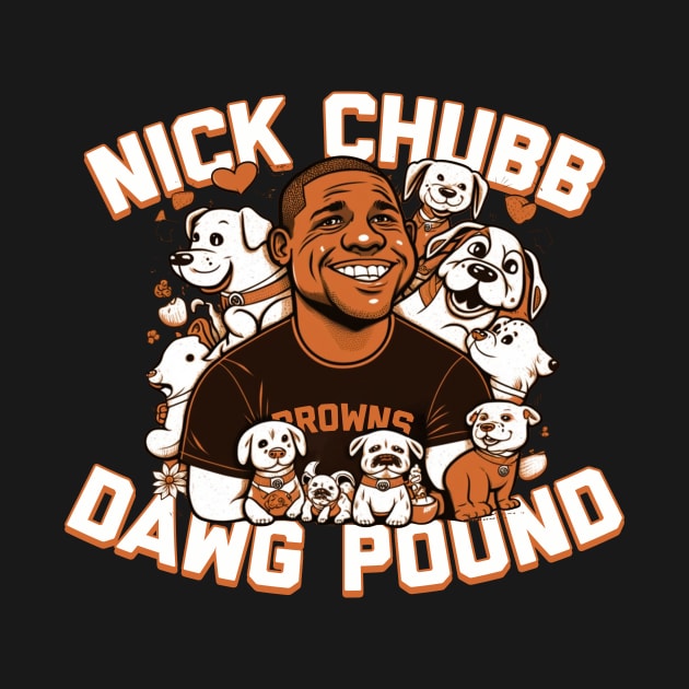 Nick Chubb Dawg Pound by mbloomstine