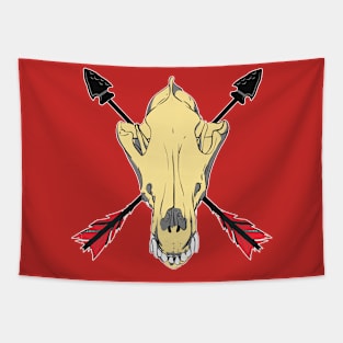 Wolf Skull 3 Tapestry