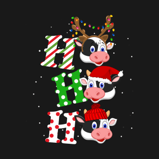 Cow Ho Ho Ho Christmas T-Shirt