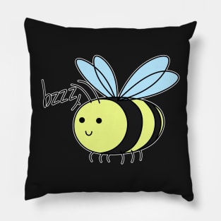 Happy bee says bzzz Pillow