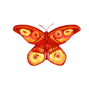 Orange Butterfly T-Shirt