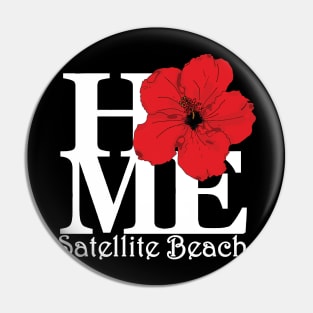 HOME Satellite Beach Red Hibiscus Pin