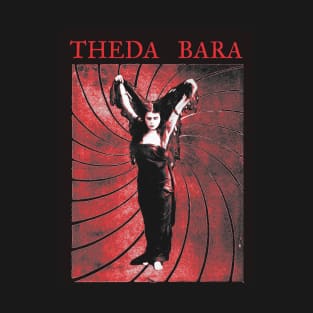 THEDA BARA - Sin - Red - Silent and Pre-Code Horror T-Shirt T-Shirt