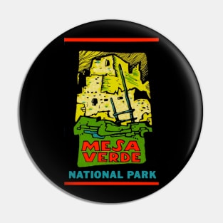 Mesa Verde National Park Colorado Vintage Pin