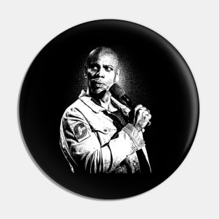 Dave Chappelle White Vintage Pin