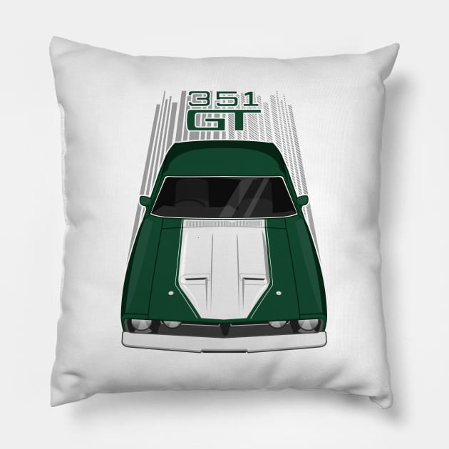 Ford Falcon XB GT 351 - Sherwood Green Pillow by V8social