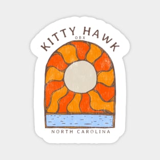 Kitty Hawk, NC Summertime Vacationing Burning Sun Magnet