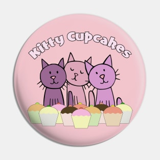 Kitty Cupcakes Pin
