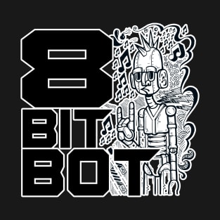 8 Bit Bot Band Logo T-Shirt